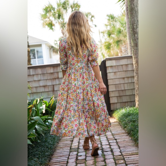 Natural Life Rebecca Midi Dress Floral - Picture 3 of 9
